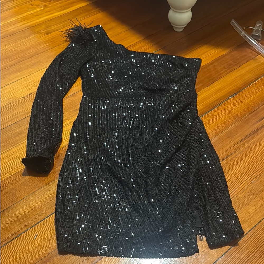 Windsor Black Sequin Glam Dress